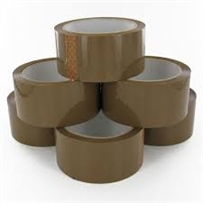 Brown (Buff) Packing Tapes 48mm x 66M ( 6 Rolls Per Pack)
