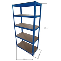  Bay Heavy Duty Shelving 5 Tier Garage Workshop Racking Boltless Storage Unit