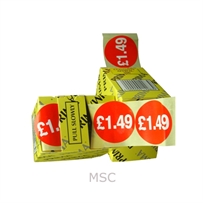 500 x "£1.49" Self Adhesive Price Labels